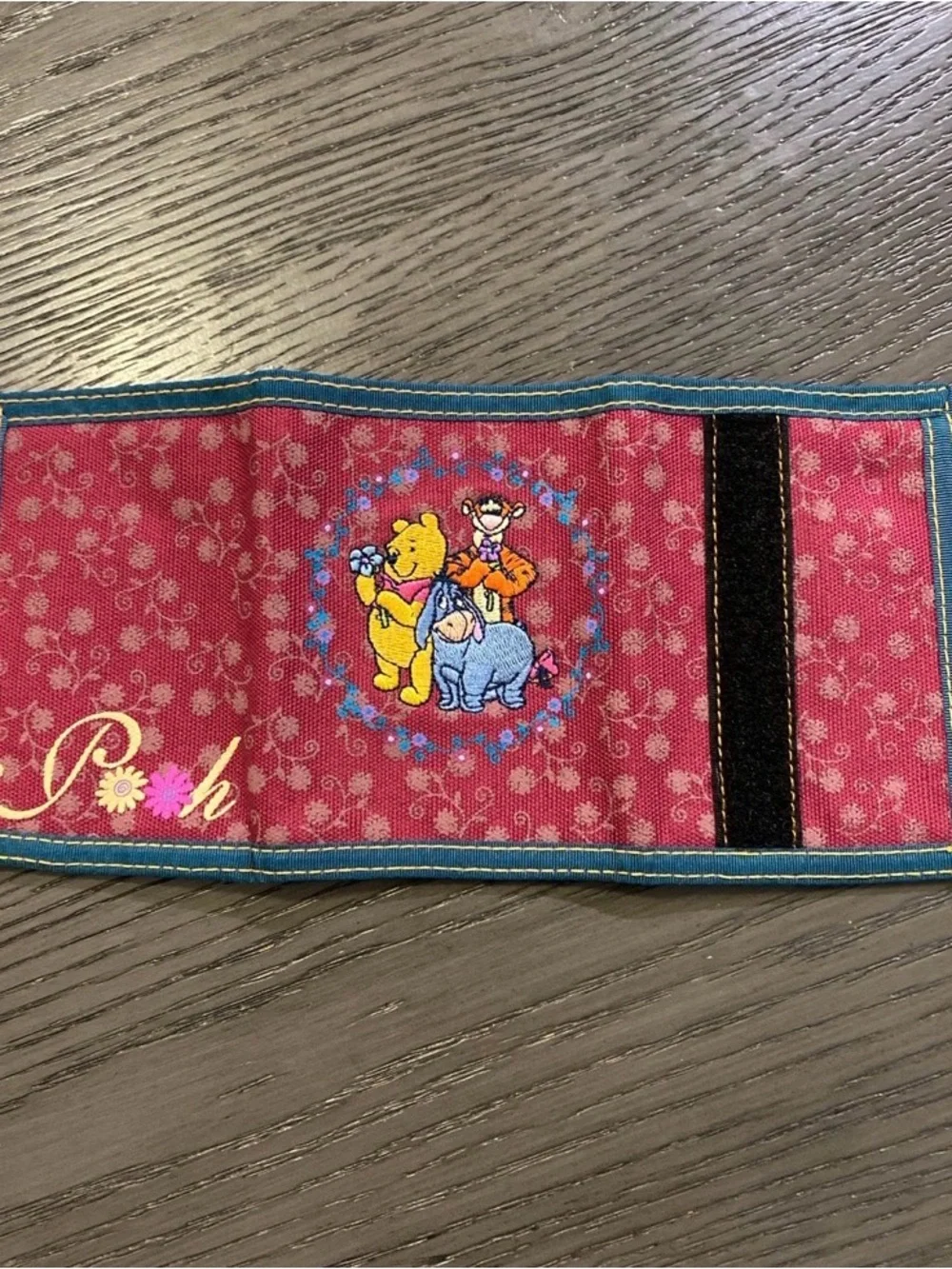 Y2K Embroidered Winnie the Pooh Trifold Wallet